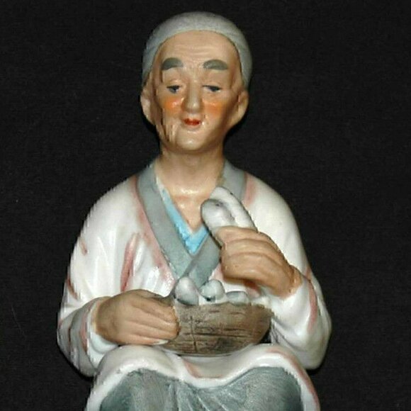 Old Man Woman Ceramic Porcelain  Figurines Vintage - Picture 4 of 8
